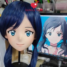 (GLA03)Customize Character'! Female/Girl Resin Full/Half Head With Lock Anime Cosplay Japanese Animego Kigurumi Mask